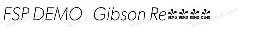 FSP DEMO   Gibson Re字体转换